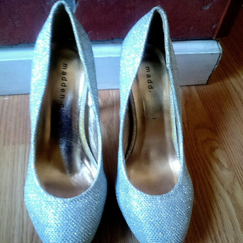 Silver High Heels